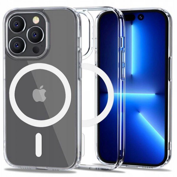 Tech-Protect Flexair Hybrid Magsafe Back Cover Σιλικόνης Διάφανο (iPhone 14 Pro)